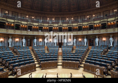 Historischen House Of Representatives, jetzt Bundesversammlung Kammer, Parlamentsgebäude, eröffnet im Jahre 1883, Wien, Österreich Stockfoto