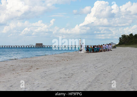Trauung am Strand Stockfoto