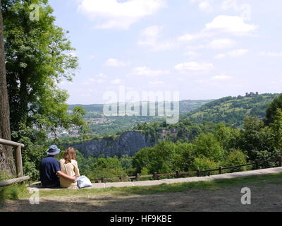 Die Höhen von Abraham, Matlock Bath, Derbyshire. Stockfoto