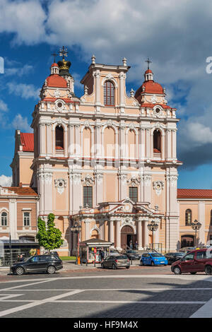 St.-Kasimir-Kirche wurde von 1604 bis 1609 im Stil Barock, Vilnius, Litauen, Baltikum, Europa gebaut Stockfoto