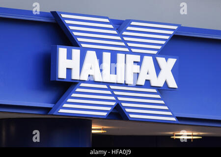 Halifax Bank Zeichen logo Stockfoto