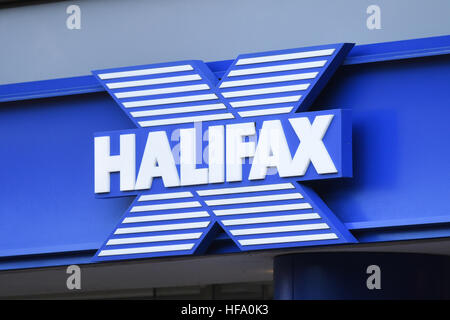 Halifax Bank Zeichen logo Stockfoto