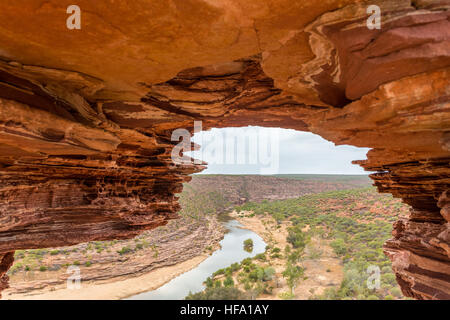 Kalbarri National Park, natürlichen Fenster. Western Australia, Australia Stockfoto