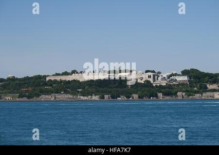 Berühmten Topkapi-Palast, Bosporus, Goldenes Horn und Istanbuls Altstadt Sultanahmet, Türkei Stockfoto