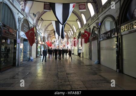 Grand Basar in Istanbul nach der Schließung Stunde, in der Türkei Stockfoto