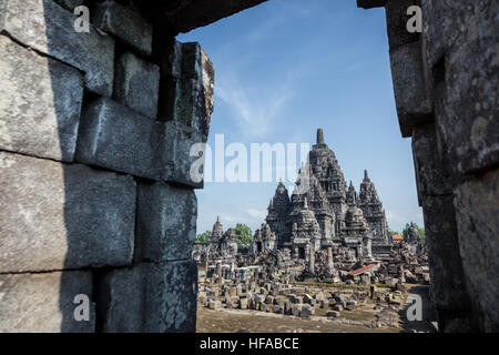 Tausend Jahre alte monumentale Hindu-Tempel in sehr gutem Zustand Stockfoto