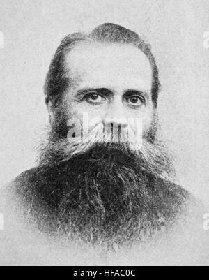 Karl Robert Eduard von Hartmann, 1842-1906, deutscher Philosoph, Reproduktion Foto aus dem Jahr 1895, digital verbessert Stockfoto