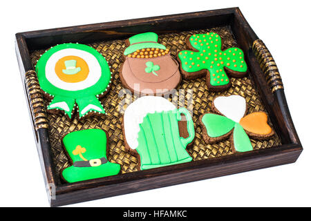 Hausgemachte Kuchen am Tag des St. Patrick Stockfoto