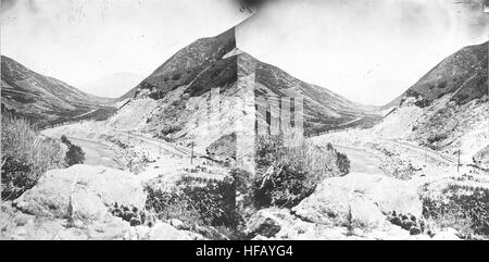 Weber Canyon, östlich von Devils Gate Weber County, Utah 1869 Stockfoto