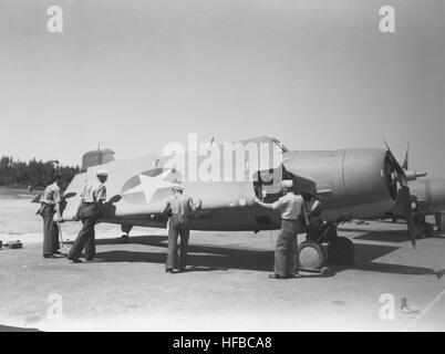 F4F-4 Flügeln Stockfoto