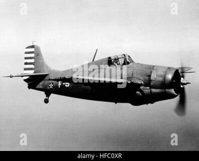 Grumman F4F Wildcat im Flug, Februar 1942 Stockfoto