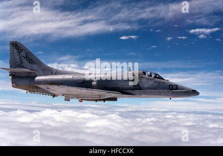 A-4E Skyhawk VC-5 im Flug 1989 Stockfoto