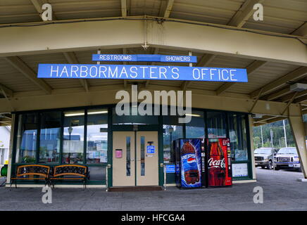 Der hafenmeister Büro in der Stadt Seward, Alaska, USA Stockfoto