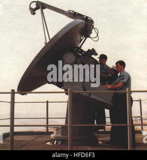 SPG-62 Radar bei Oberfläche Combat Systems Center, Wallops Island c1988 Stockfoto