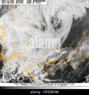 Taifun 14W (Shanshan) 2006-09-18 05-30 Stockfoto
