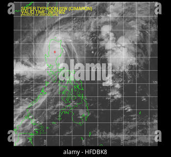 Taifun 22W (Cimaron) 2006-10-29 17-30 Stockfoto