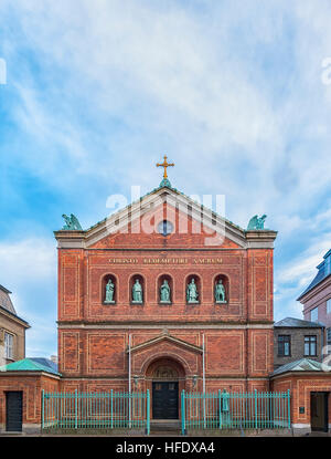 Kathedrale St. Ansgar in Kopenhagen ist die Hauptkirche der römisch-katholischen Diözese Kopenhagen, Dänemarks umfasst. Stockfoto