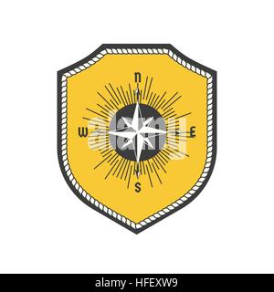 Maritime Wappentier Stock Vektor