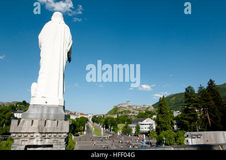 Unsere Liebe Frau von Lourdes Sanctuary - Frankreich Stockfoto