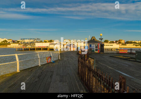 Clacton Pier Boxing Day 2016 Clacton on Sea Essex England Stockfoto