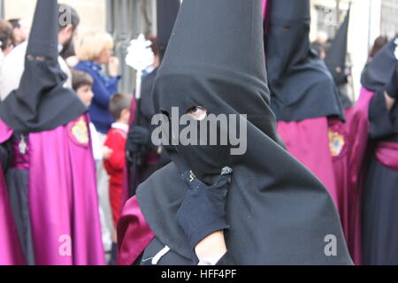 Andalusien, Spanien - 18.04.2011 - Spanien / Andalusien / Jerez De La Frontera - die Pentitents (Nazarenos) Karwoche Prozessionen in Jerez De La Frontera, Andalusien, Spanien - Sandrine Huet / Le Pictorium Stockfoto