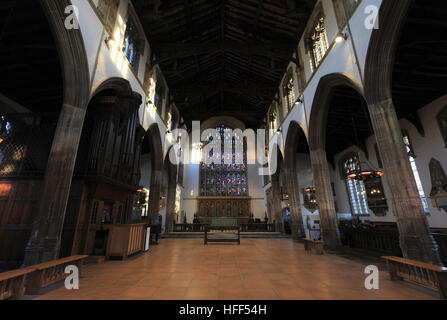 Innenraum St.-Nikolaus-Kapelle in King's Lynn, Norfolk, England, UK. Stockfoto