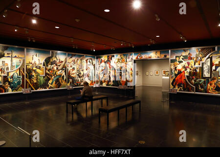 Thomas Hart Benton "America Today" Wandbild am Metropolitan Museum of Art in New York City. Stockfoto