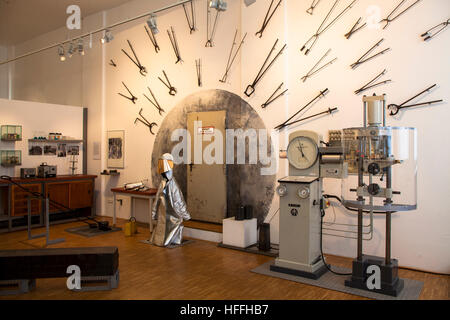 Deutschland, Dortmund, Hoesch-Museum im historischen Porter House of Westfalen Schmelzhütte. Stockfoto