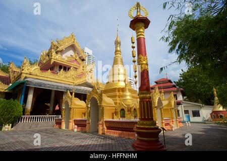 Stupa in Dhammikarama birmanischen Tempel, Penang, Malaysia Stockfoto