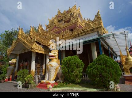 Dhammikarama birmanischen Tempel in Georgetown, Penang, Malaysia Stockfoto