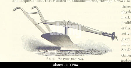 Das Bild ist eine Seite aus Gately's World's Progress, herausgegeben von C. E. Beale. Es stellt die Geschichte des Erdenbaus und des menschlichen Fortschritts dar und deckt die Entwicklung von Zivilisationen, Geographie und Geschichte aus einer globalen Perspektive ab. Stockfoto