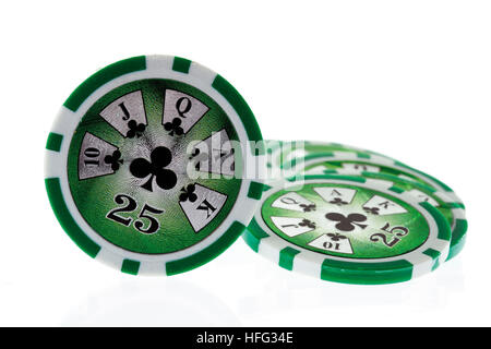 Poker-chips Stockfoto