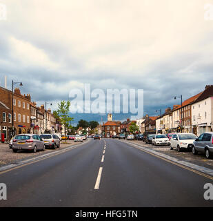 Abend in Yarm High Street Stockfoto