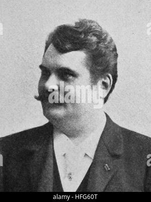 Emil Karl Goetze, Auch Emil Goetze, 1856-1901, war ein deutscher Opernsänger (Tenor), Reproduktion Foto aus dem Jahr 1895, digital verbessert Stockfoto