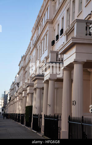 Eaton Place in Belgravia, exklusiven Gegend von London SW1 Stockfoto