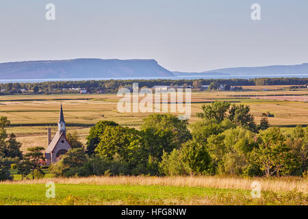 Dykeland, Grand Pre, Annapolis Valley, Novia Scotia, Kanada Stockfoto