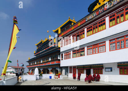 Darjeeling: Tibetisches Kloster Druk Sangak Choling Gompa, West-Bengalen, Westbengalen, Indien Stockfoto