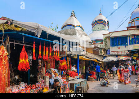 Kolkata (Calcutta, Kalkutta): Hindu Kali Tempel Kalighat, West-Bengalen, Westbengalen, Indien Stockfoto