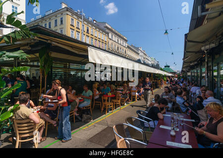 Wien, Wien: Market Naschmarkt, Wien, Österreich Stockfoto