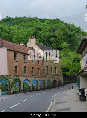 Cox-Mühle-Hotel in der Cheddar Gorge, Somerset, England Stockfoto