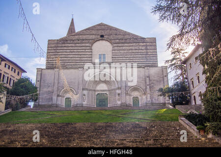 Kirche San Fortunato in Todi, eine Stadt in der Provinz von Perugia, Umbrien Region, Italien. Stockfoto