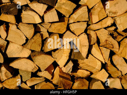 Holzstapel Stockfoto