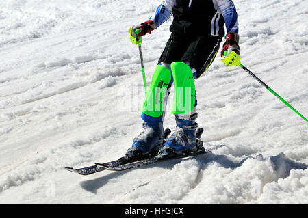 La Molina, Skigebiet in den Pyrenäen Mountainsi. Gemeinde Alp in der Comarca Cerdanya in Girona, Katalonien. Spanien. Stockfoto