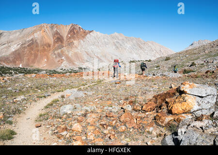 Auf John Muir Trail, Kings Canyon Nationalpark, Kalifornien, Vereinigte Staaten von Amerika, Nordamerika Stockfoto