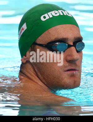 DURBAN, Südafrika, 12. April 2016 - Cameron Van Der Burgh im Jahr 2016 aquatische LANDESMEISTERSCHAFTEN SA 10-16 APRIL im Kings Park Swimming Pool im Stockfoto