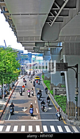 Straßenszene Taipei Taiwan Stockfoto