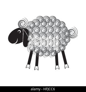 Niedlichen Schafe Stock Vektor