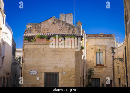 schöne Stadt Lecce in Apulien, Italien Stockfoto