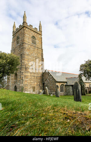 St Uny Kirche, Lelant, Cornwall, Südwestengland, UK Stockfoto