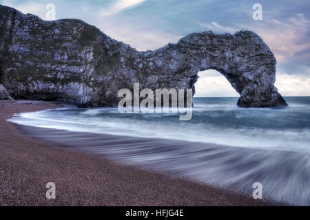 Durdle Door, Lulworth, Jurassic Coast, Dorset, England, Vereinigtes Königreich Stockfoto